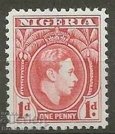 Nigeria 1938 - 51 KGV1 1d Roșu MH