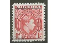 Nigeria 1938 - 51 KGV1 1d Red MH