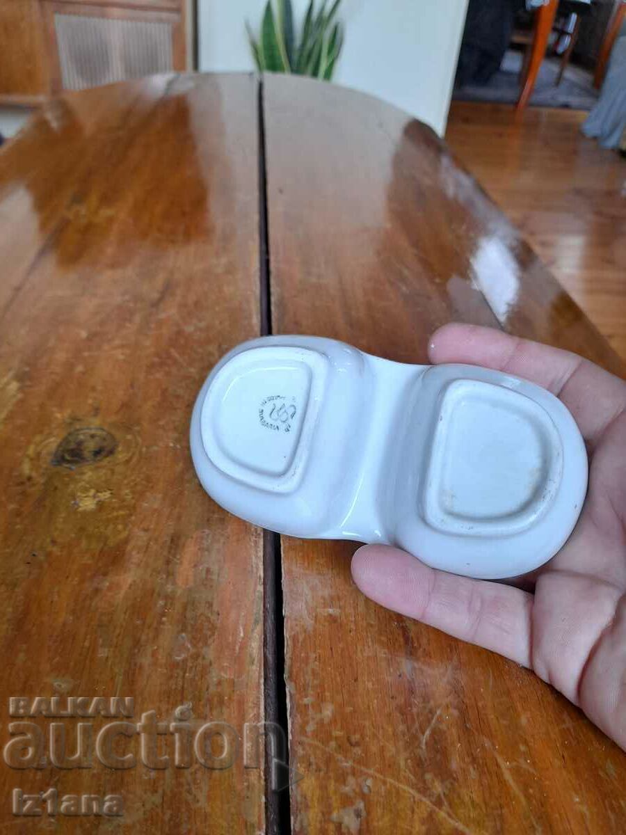 Auction  Old porcelain salt shaker