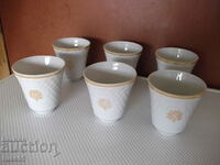 Lot of 6 pcs. porcelain cups