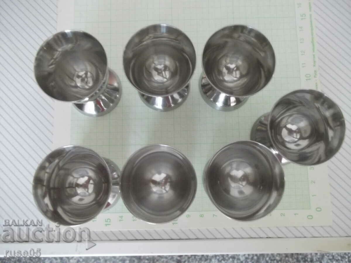 Lot of 10 pcs. cups small metal alpaca with price 40.00 BGN | € 20.45 Lot of 10 pcs. cups small metal alpaca with price 40.00 BGN | € 20.45