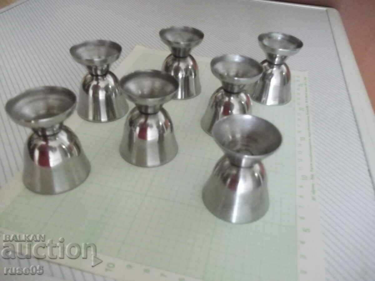 Auction Lot of 10 pcs. cups small metal alpaca Auction Lot of 10 pcs. cups small metal alpaca