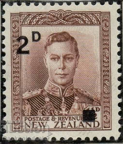 New Zealand 1941 Early Issue Fine Mint Hinged 2d. Surcharged