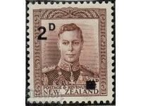 New Zealand 1941 Early Issue Fine Mint Hinged 2d. Surcharged