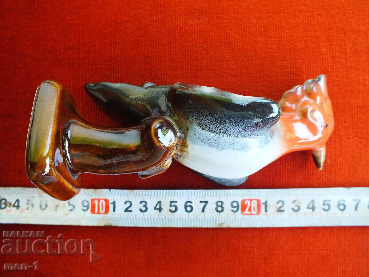 Old colored porcelain figure Bird - 5 Old colored porcelain figure Bird - 5