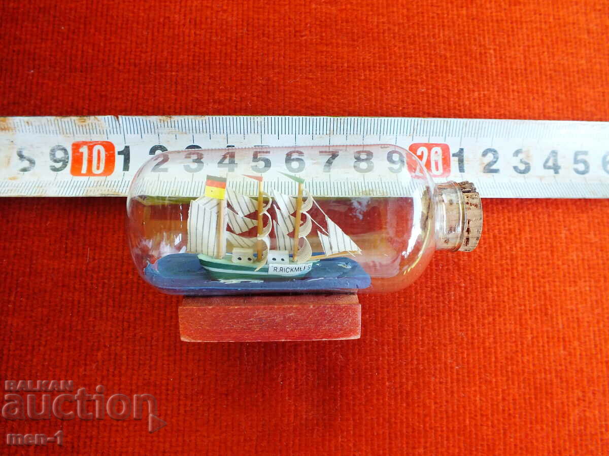 Ship a scaled-down copy of a ship in a bottle with price 30.00 BGN | € 15.34 Ship a scaled-down copy of a ship in a bottle with price 30.00 BGN | € 15.34
