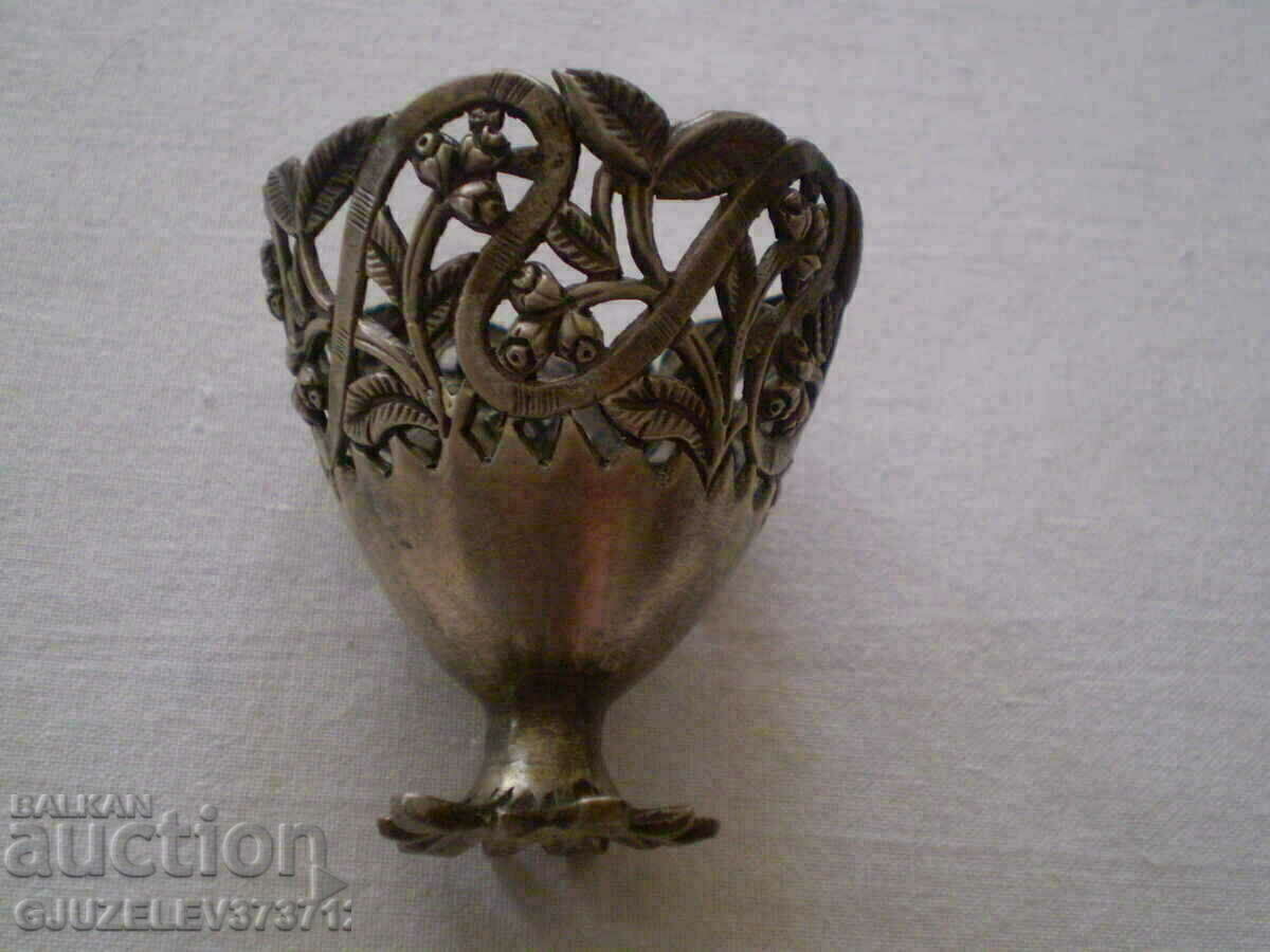 Authentic silver Easter egg holder - 6
