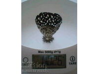 Authentic silver Easter egg holder