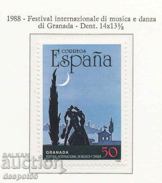 1988. Spain. International Music and Dance Festival.