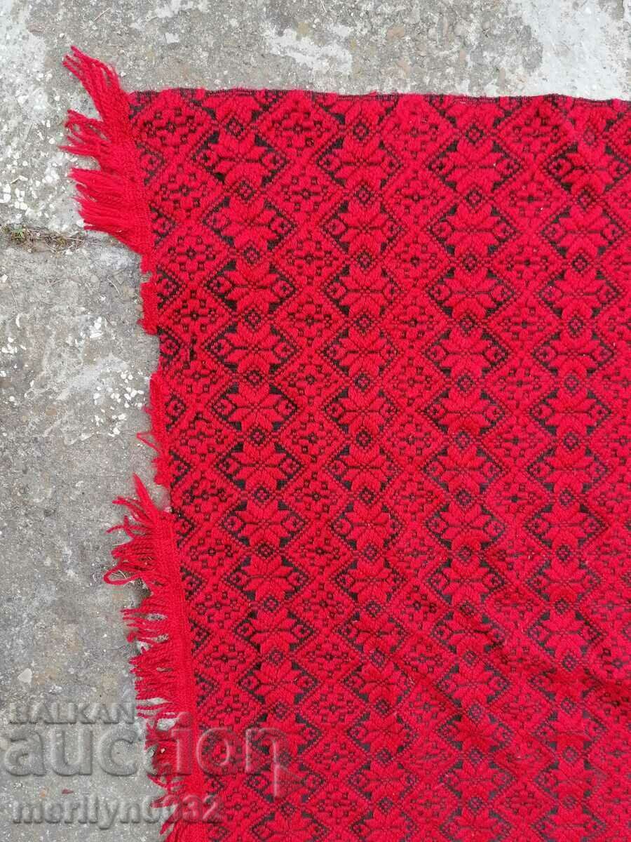 Old coverlet red woolen carpet patterned carpet - 6 Old coverlet red woolen carpet patterned carpet - 6