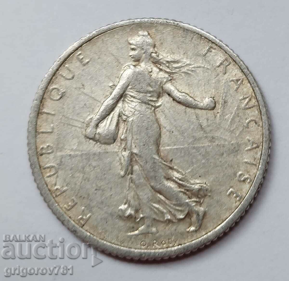 1 franc argint Franța 1918 - monedă de argint №17 cu preț € 6.14 | 12.01 BGN