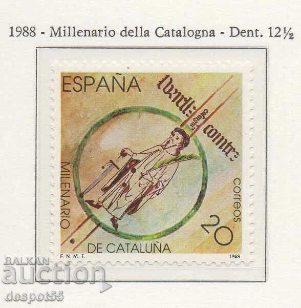 1988. Spain. The 1000th anniversary of Catalonia.