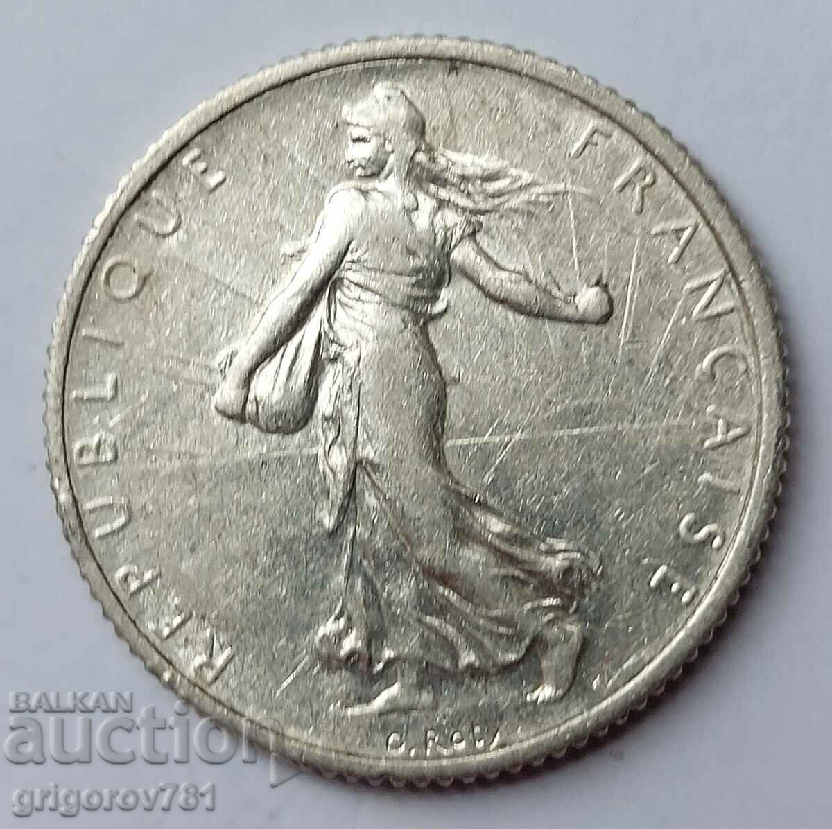 Ασημένιο 1 φράγκου Γαλλία 1918 - ασημένιο νόμισμα №21 με τιμή € 6.14 | 12.01 BGN