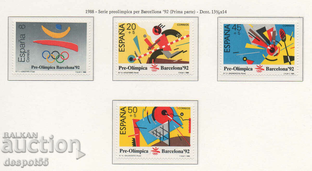 1988. Spania. Jocurile Olimpice de vară - Barcelona, Spania.