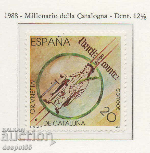 1988. Spain. The 1000th anniversary of Catalonia.