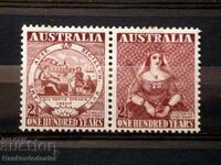 Australia 1950 SG239a nr. 239 și 240 pereche orizontală MH