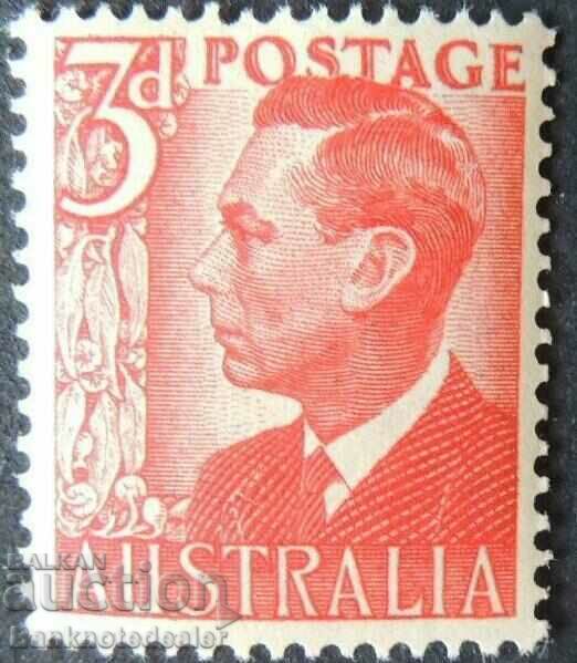 Australia 3d 1950-52 scarlet sg235 MH