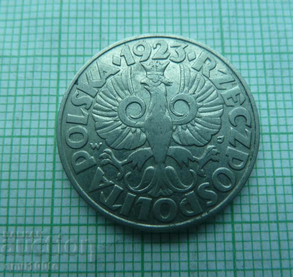 Delivery of 50 pennies 1923 Poland