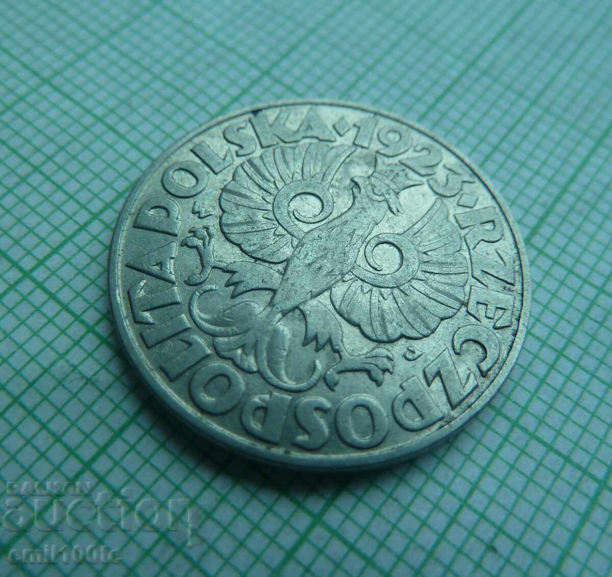 50 pennies 1923 Poland - 6