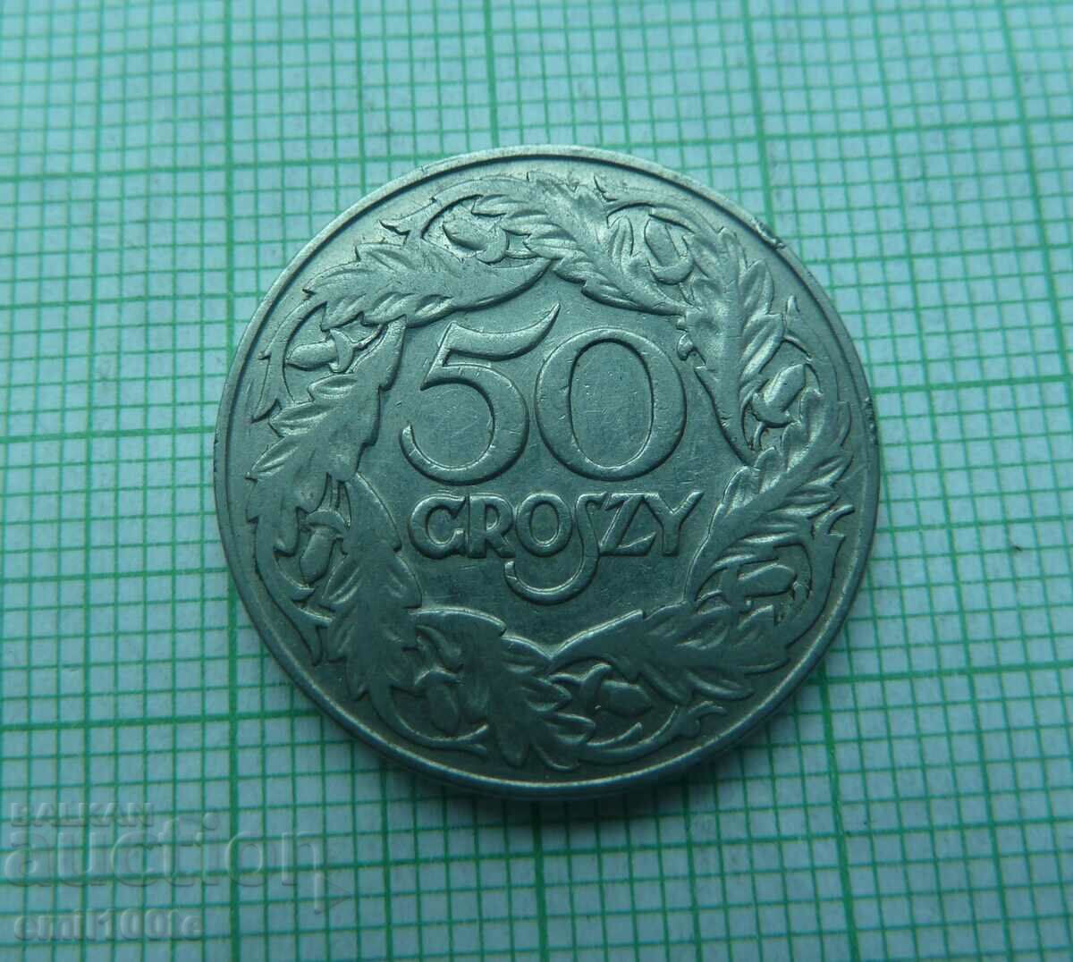 50 pennies 1923 Poland