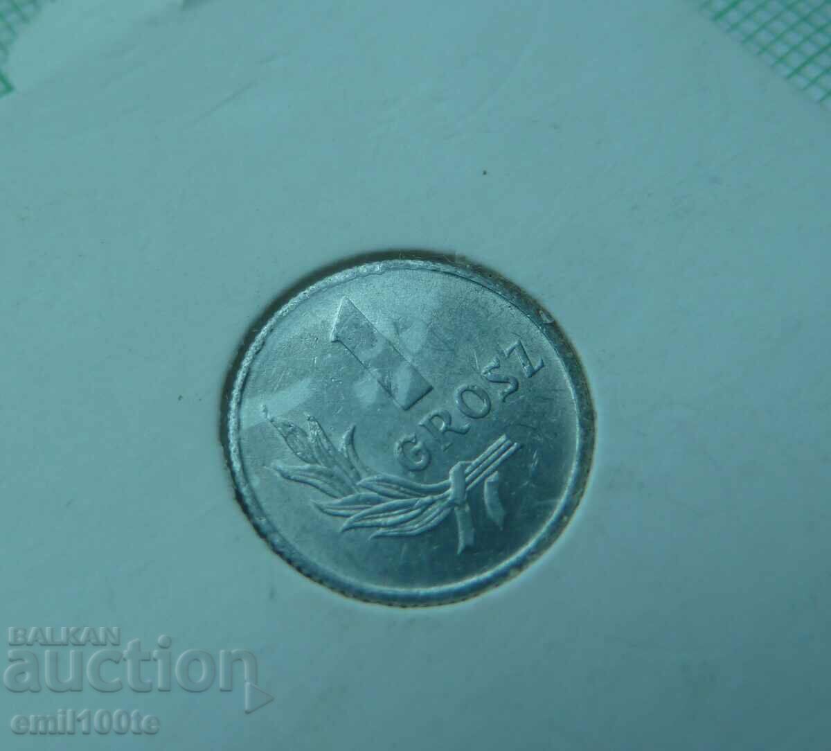 Auction  1 penny 1949 Poland