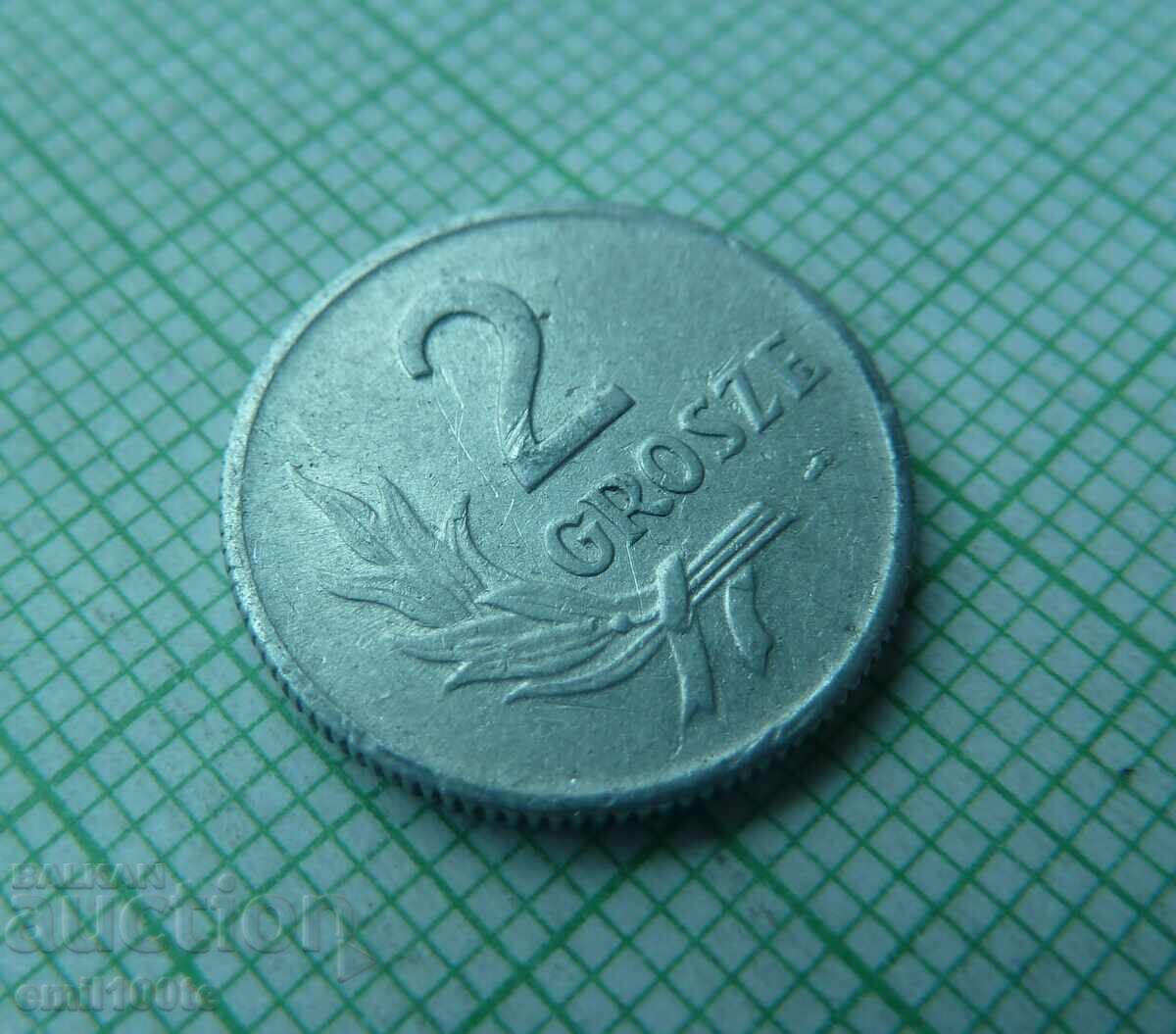 2 pennies 1949 Poland with price 2.00 BGN | € 1.02