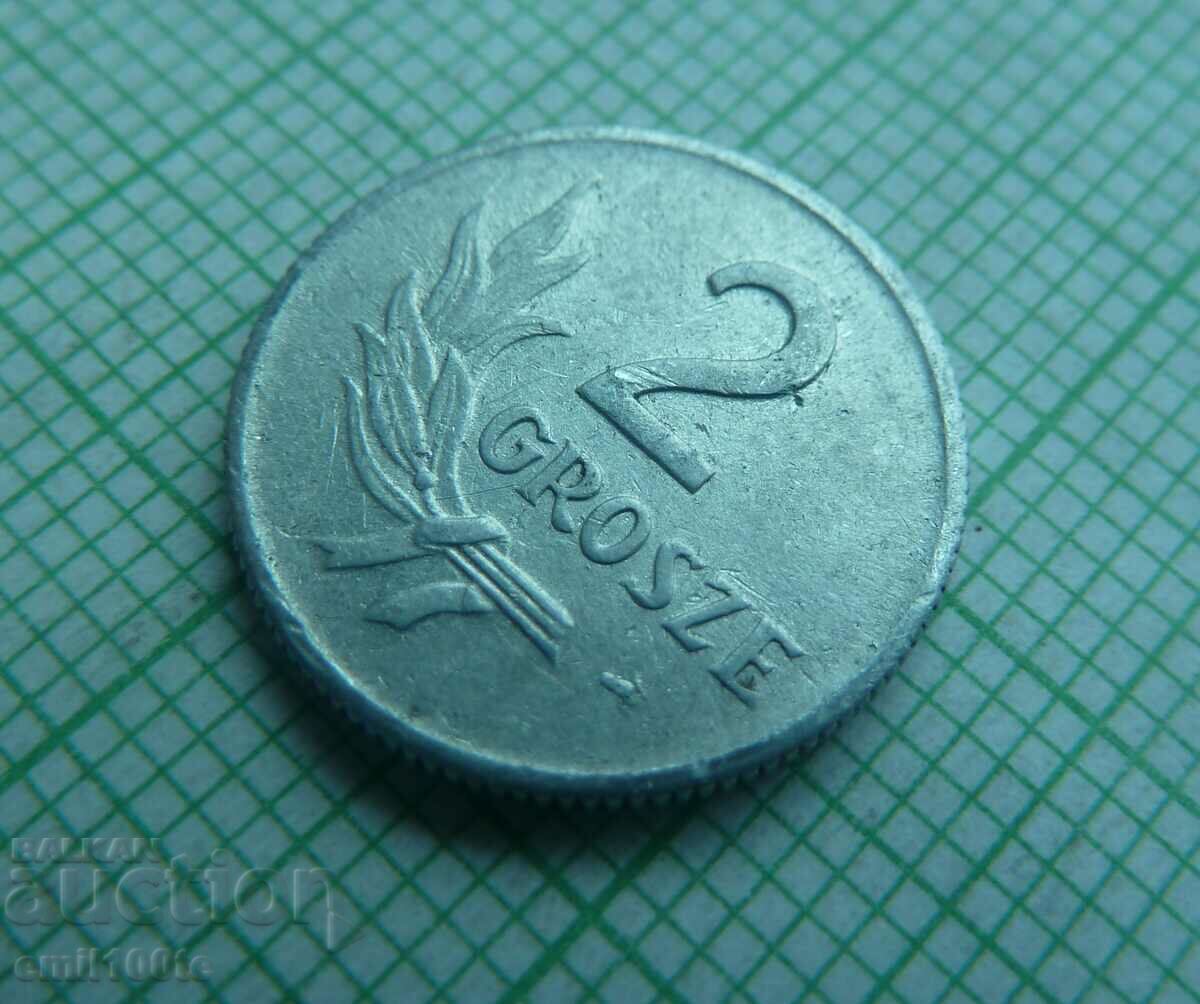 Auction  2 pennies 1949 Poland