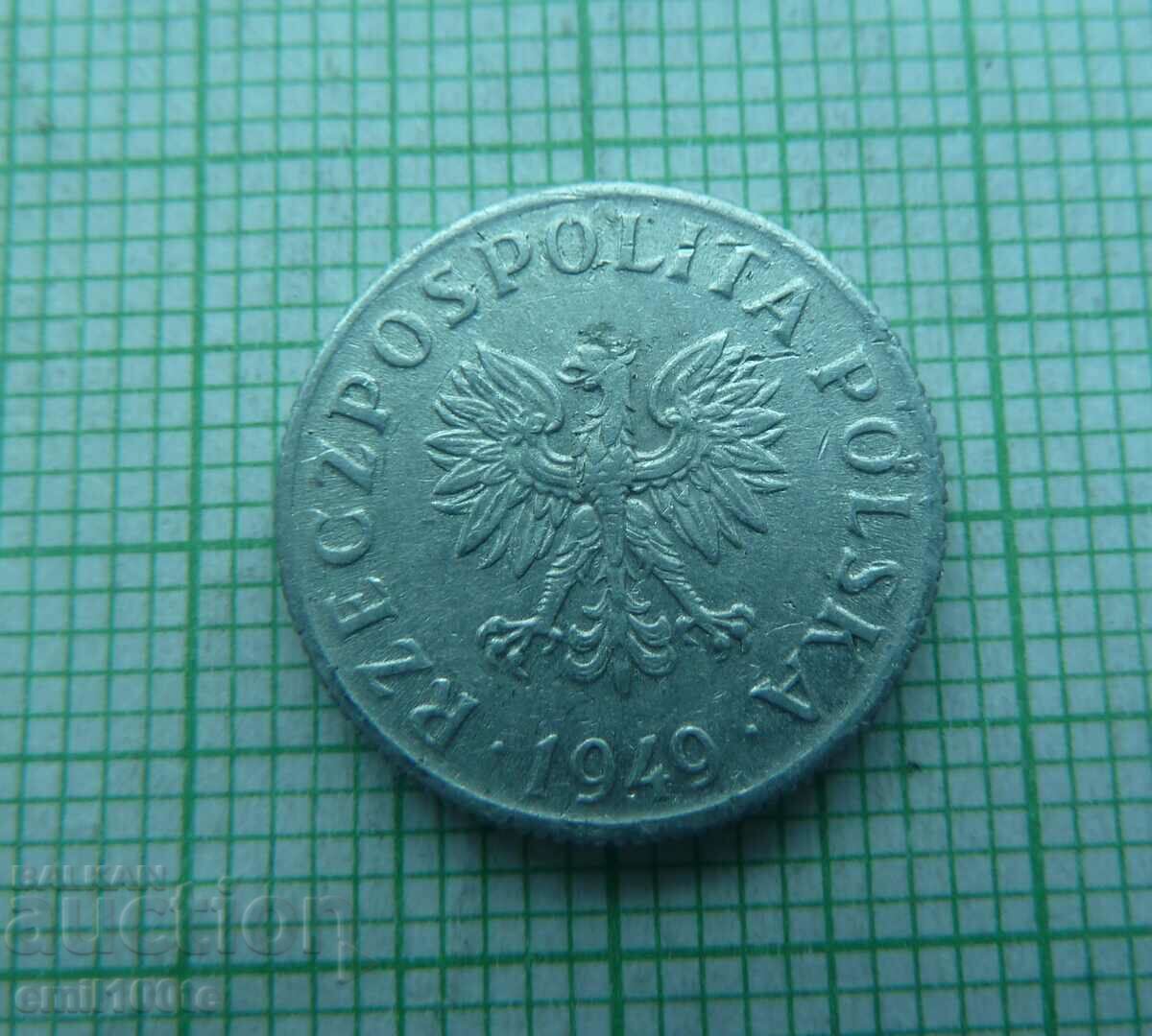 Delivery of 2 pennies 1949 Poland