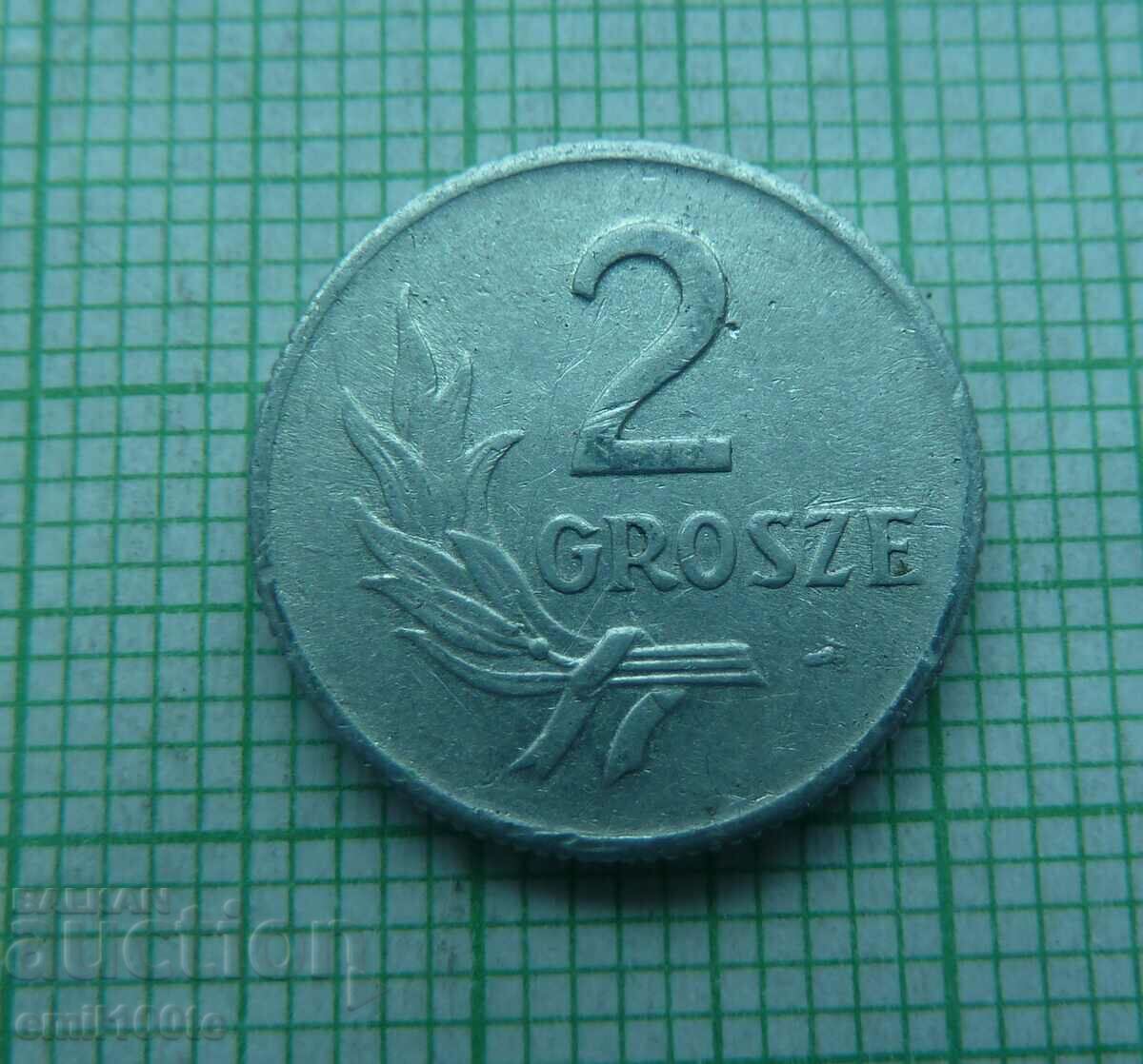 2 pennies 1949 Poland