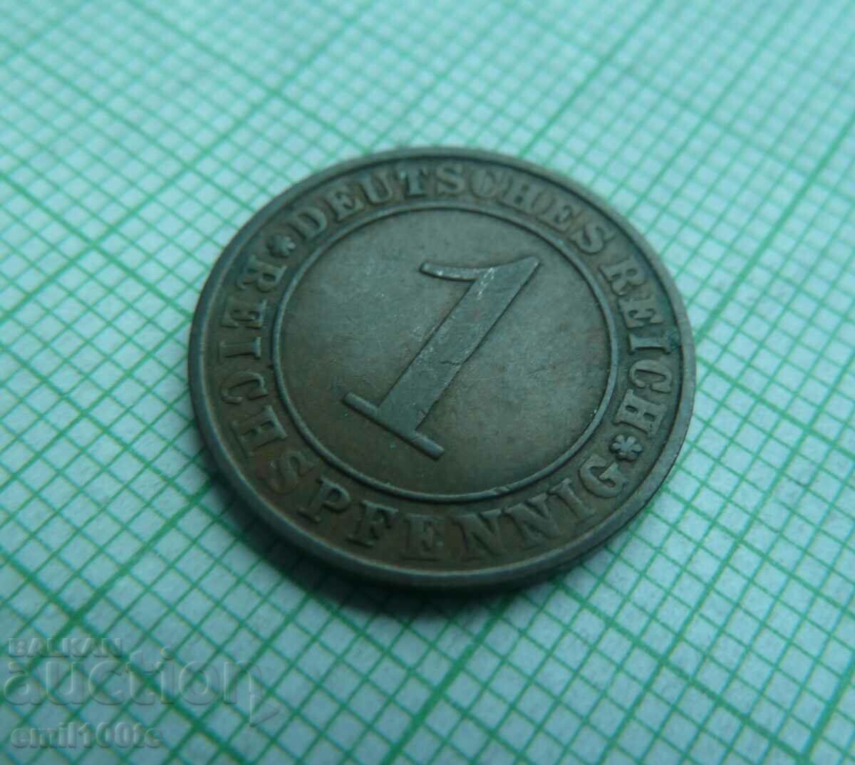 Auction 1 pfennig 1929 Germany Auction 1 pfennig 1929 Germany