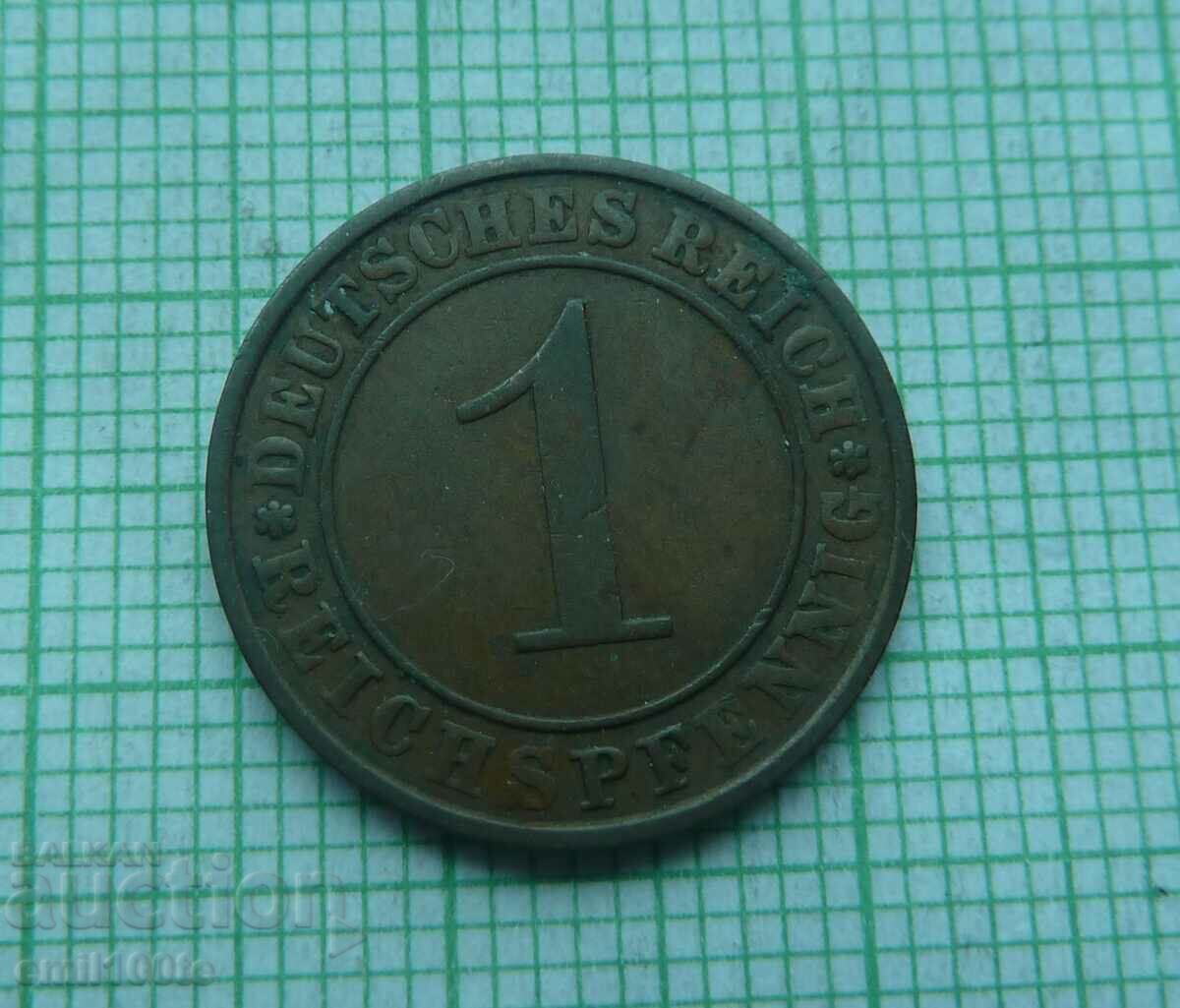 1 pfennig 1929 Germania