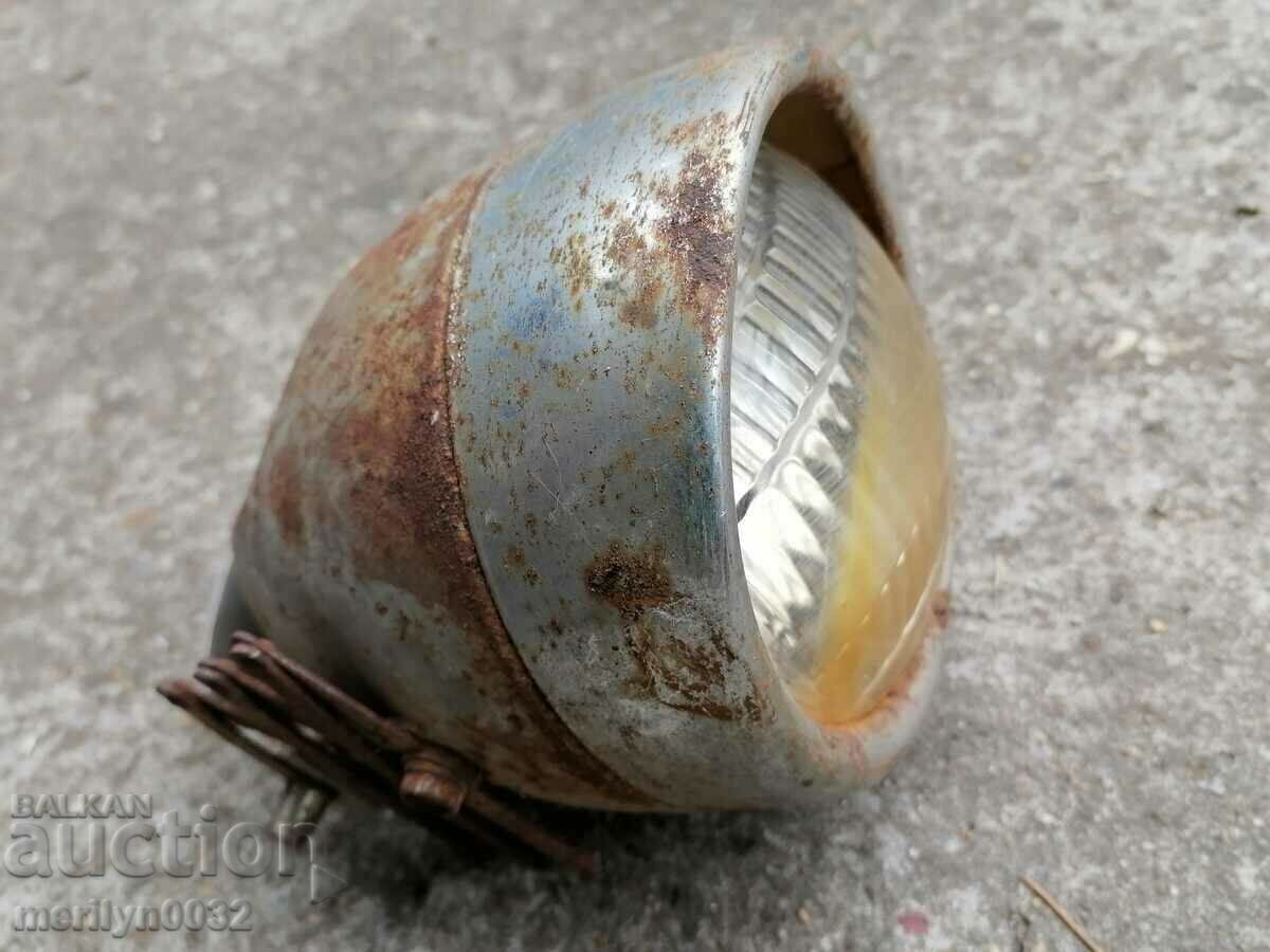 Old headlight from motorcycle, automobile, car with price 75.00 BGN | € 38.35