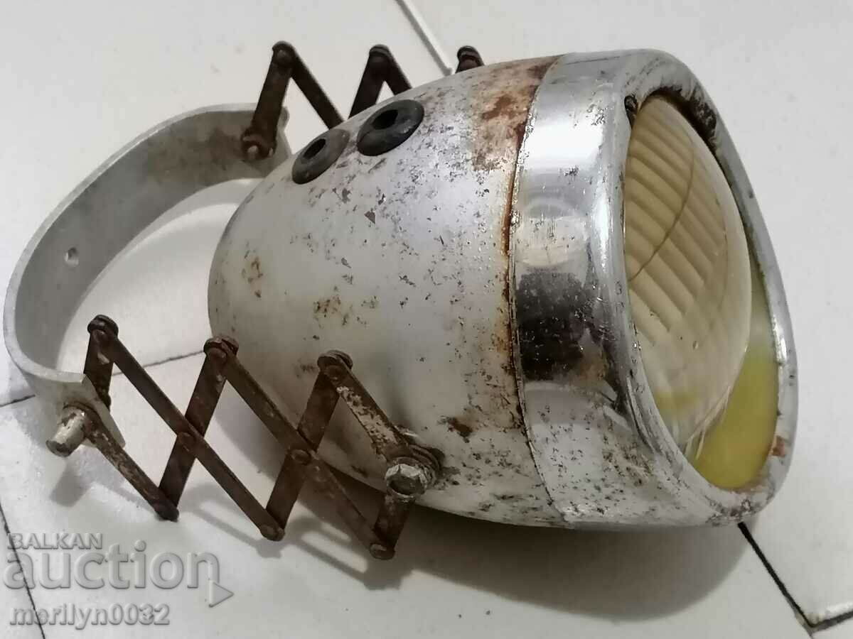 Old headlight from motorcycle, automobile, car - 5