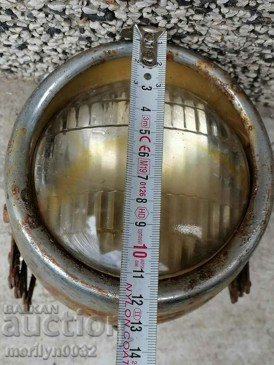 Old headlight from motorcycle, automobile, car - 6