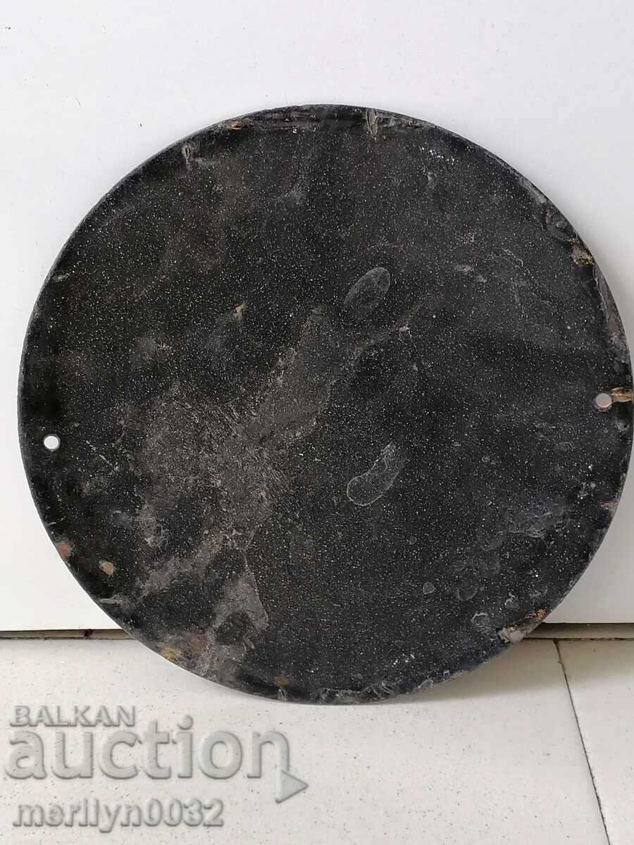 Enamelled social plate, NRB plate with price 23.00 BGN | € 11.76 Enamelled social plate, NRB plate with price 23.00 BGN | € 11.76