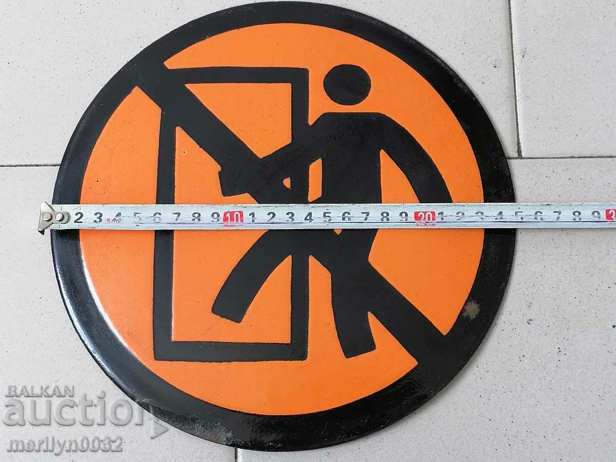 Auction Enamelled social plate, NRB plate Auction Enamelled social plate, NRB plate