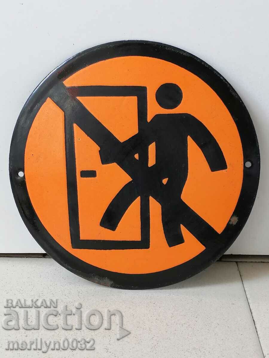 Placa sociala emailata, placa NRB Placa sociala emailata, placa NRB