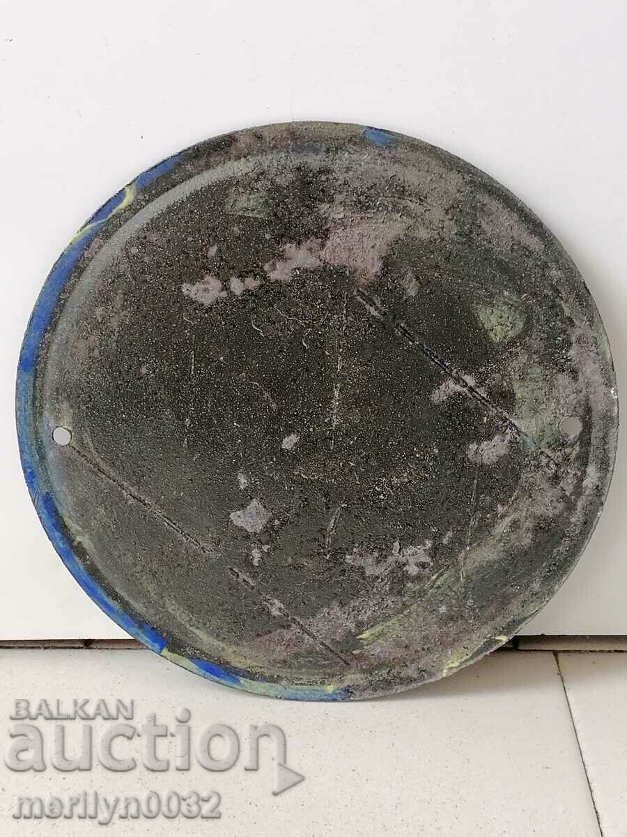 Enamelled social plate, NRB plate with price 23.00 BGN | € 11.76 Enamelled social plate, NRB plate with price 23.00 BGN | € 11.76