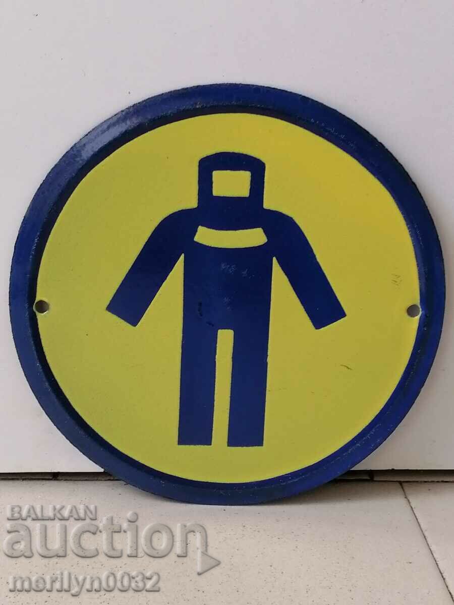 Enamel social plate, NRB plate