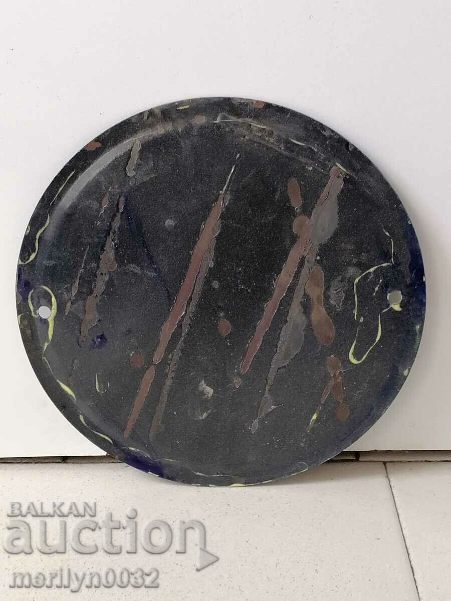 Enamelled social plate, NRB plate with price 23.00 BGN | € 11.76 Enamelled social plate, NRB plate with price 23.00 BGN | € 11.76