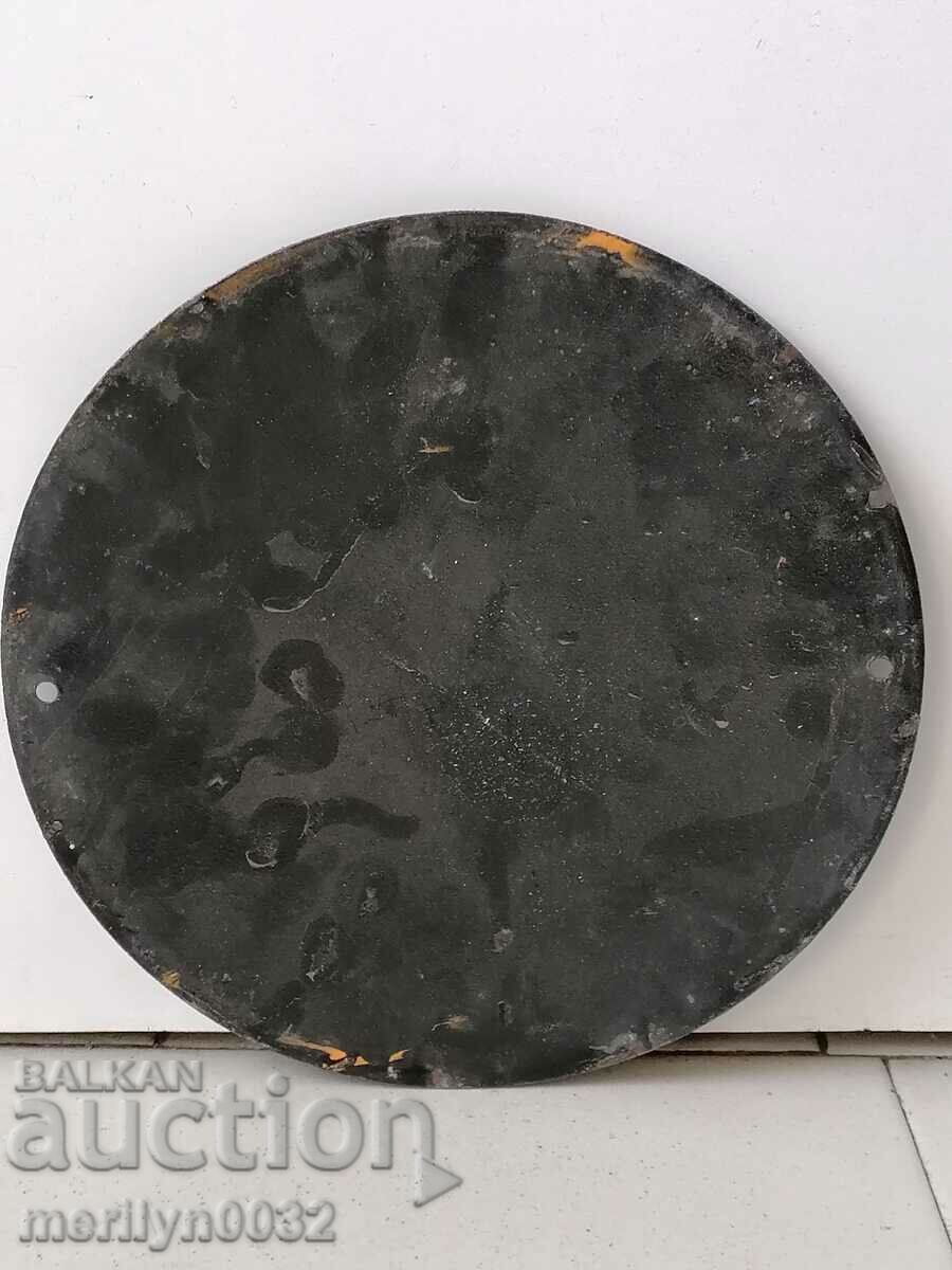 Enamelled social plate, NRB plate with price 23.00 BGN | € 11.76 Enamelled social plate, NRB plate with price 23.00 BGN | € 11.76