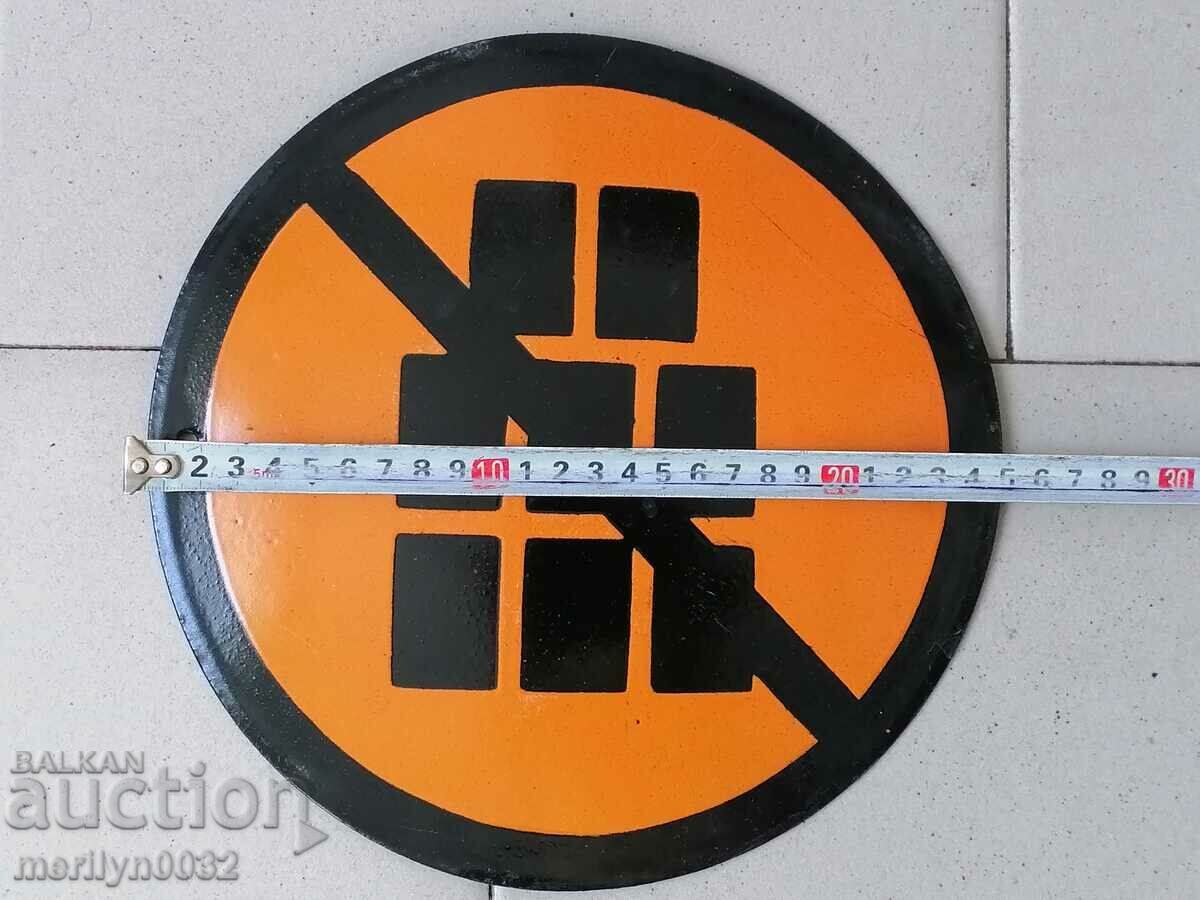 Auction Enamelled social plate, NRB plate Auction Enamelled social plate, NRB plate