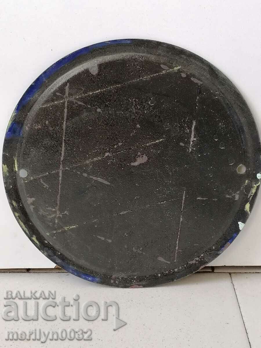 Enamelled social plate, NRB plate with price 23.00 BGN | € 11.76 Enamelled social plate, NRB plate with price 23.00 BGN | € 11.76