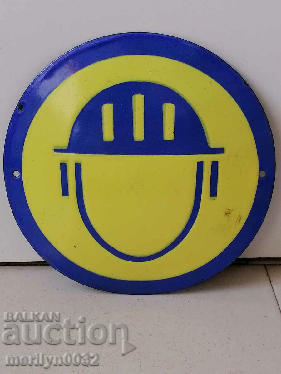 Placa sociala emailata, placa NRB Placa sociala emailata, placa NRB