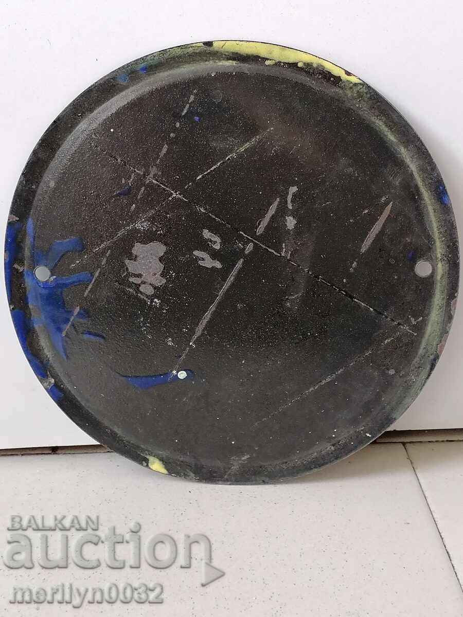 Enamelled social plate, NRB plate with price 23.00 BGN | € 11.76 Enamelled social plate, NRB plate with price 23.00 BGN | € 11.76