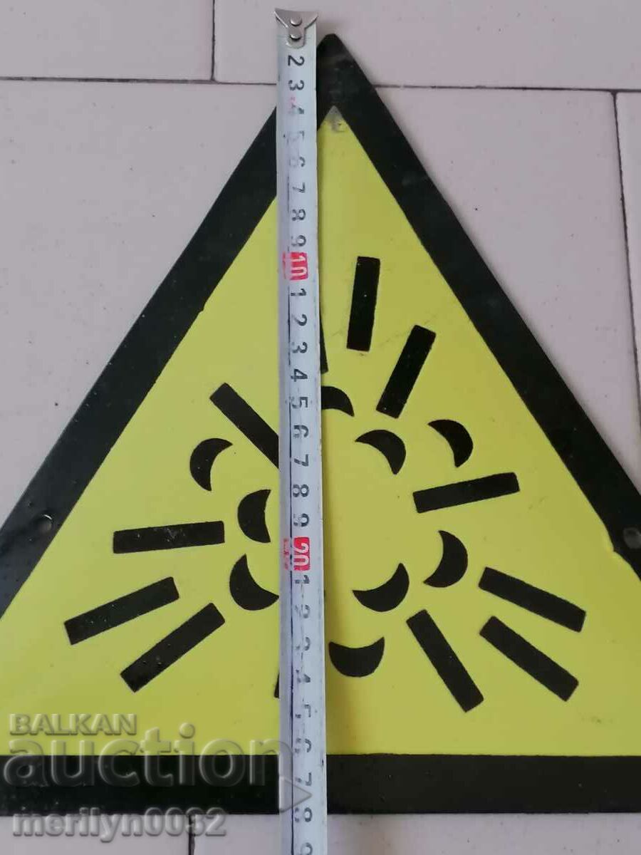 Auction  Enamelled social plate, NRB plate