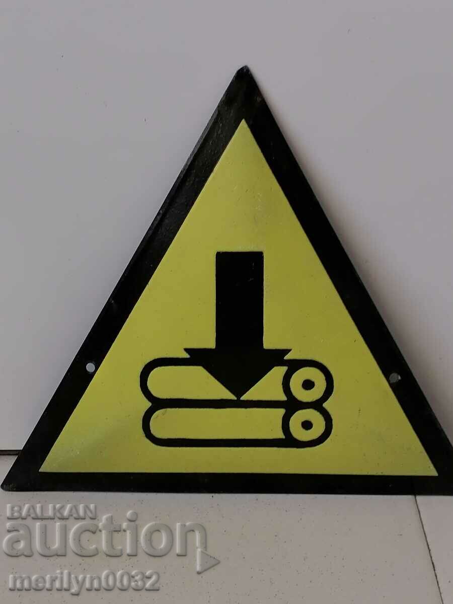 Enamelled social plate, NRB plate - 5 Enamelled social plate, NRB plate - 5