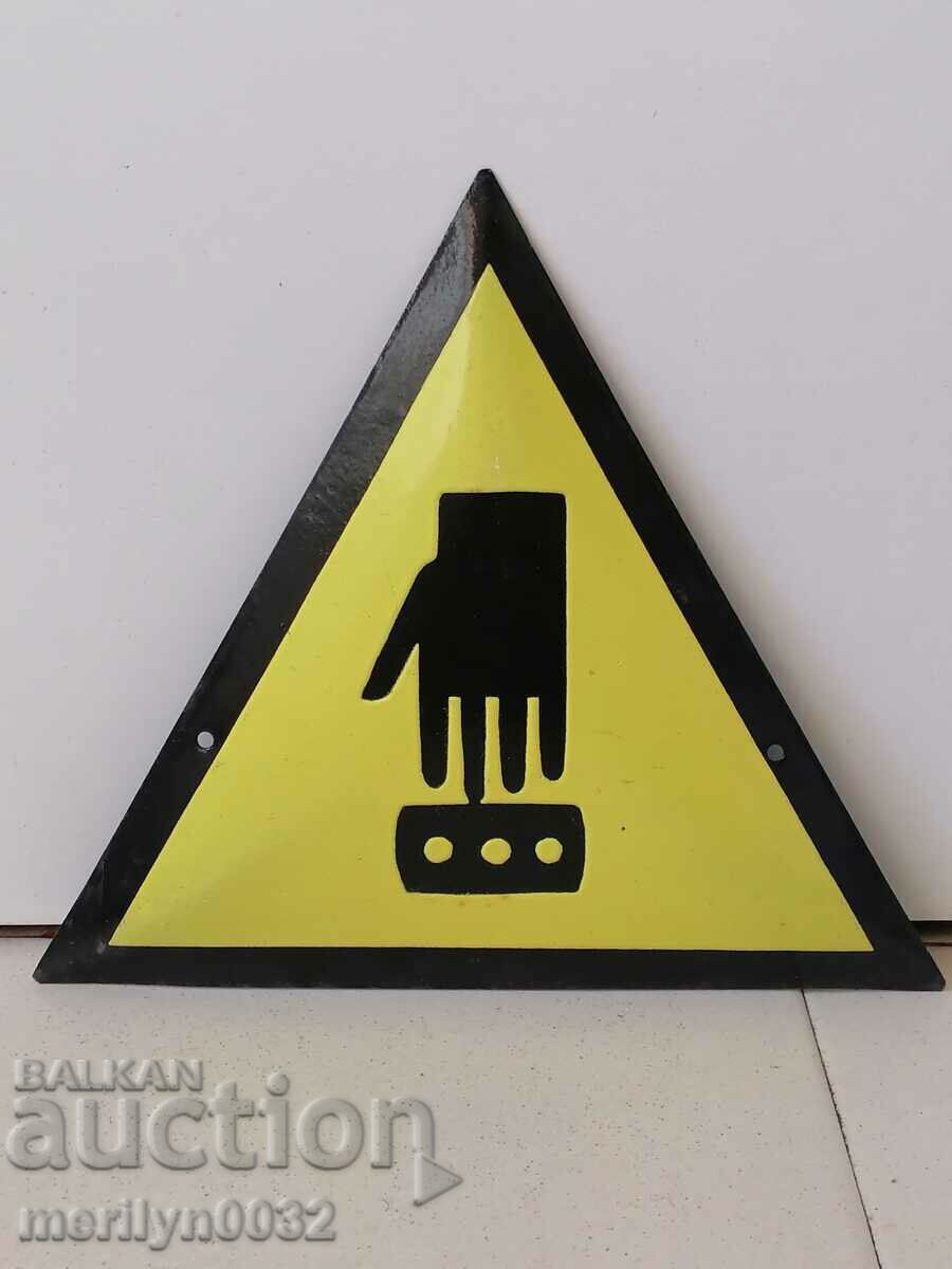 Enamel social plate, NRB plate