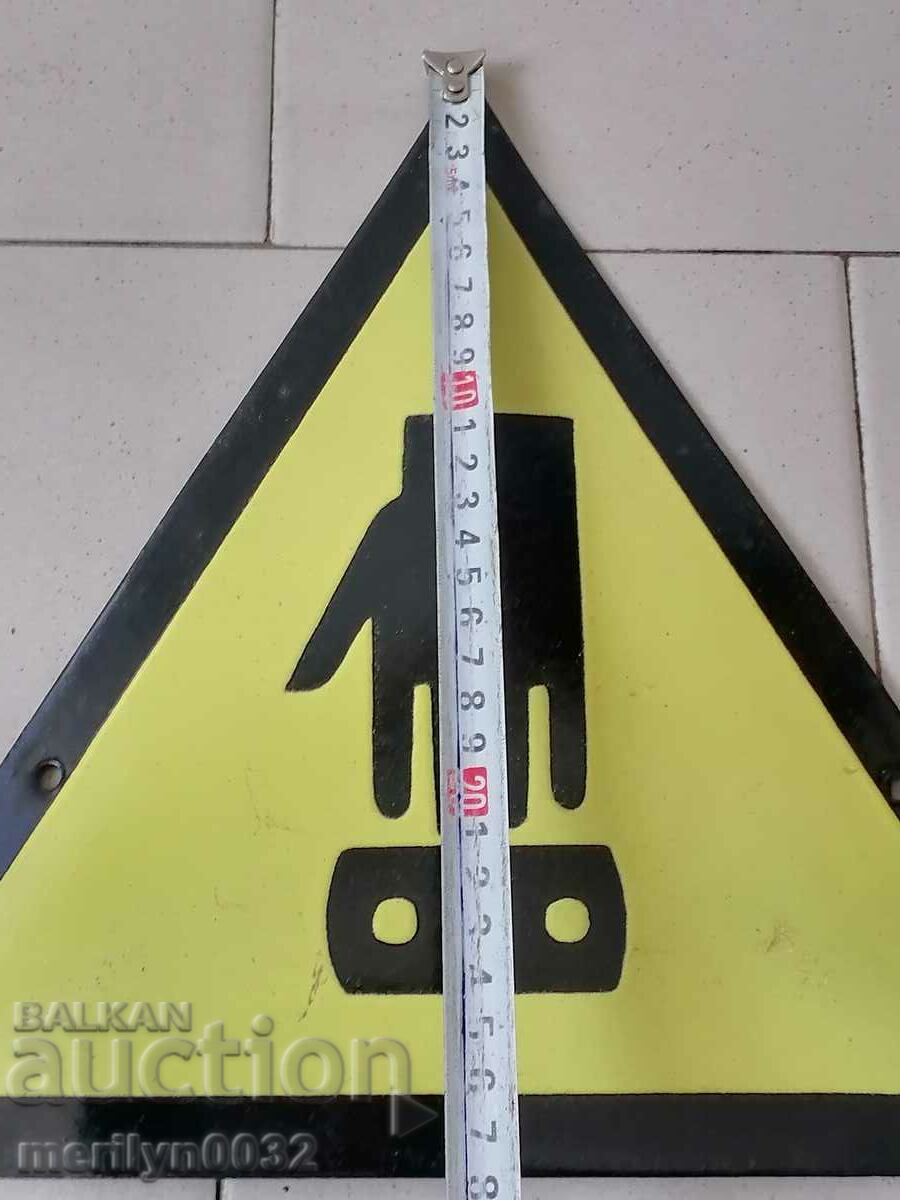 Enamelled social plate, NRB plate - 5 Enamelled social plate, NRB plate - 5