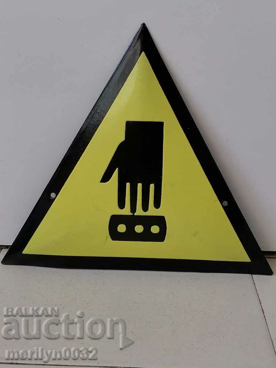 Enamel social plate, NRB plate